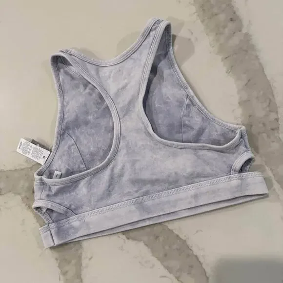 Aerie NWT Chill Play Move Razor Back Sports Bra Womens Small AcidWashed Lavender - Picture 5 of 7